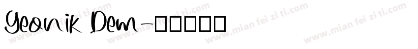 Geonik Dem字体转换